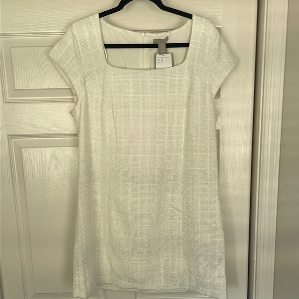 H&M White Mini Dress